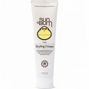 NEW Sun Bum Curls Styling Cream 5oz Curl Defining Frizz Control Vegan Coconut